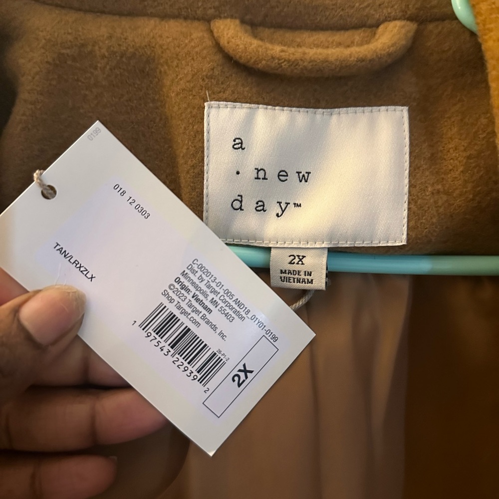 light brown/camel wool overcoat